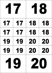 17 - 20